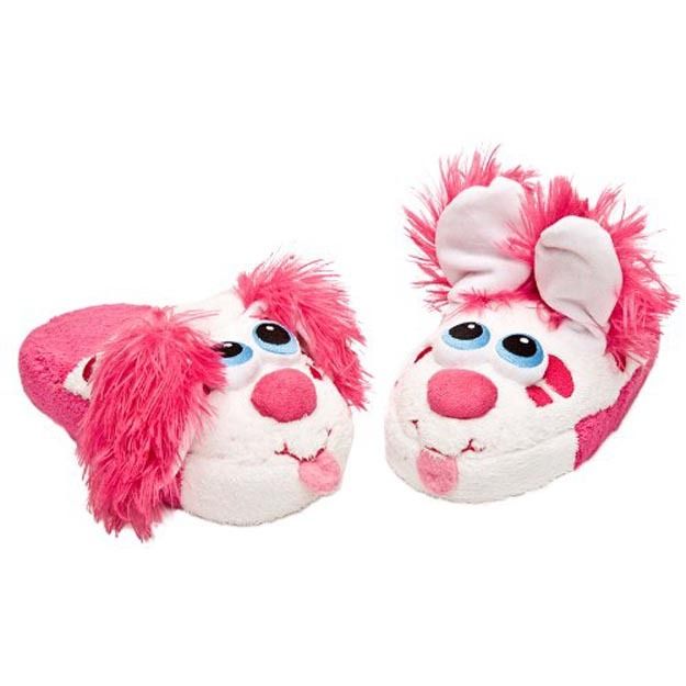 Stompeez Slippers Perky Pink Puppy  