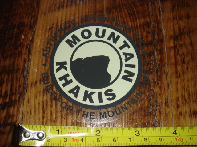 MOUNTAIN KHAKIS Pants STICKER Decal NEW  