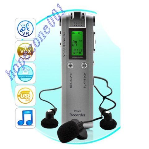 New 4GB Digital Dictaphone FM Voice Activated Recorder  