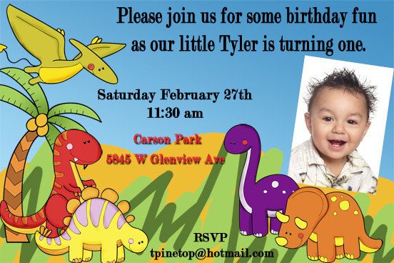 Dinosaur Birthday Party Package Invitation Digital File  