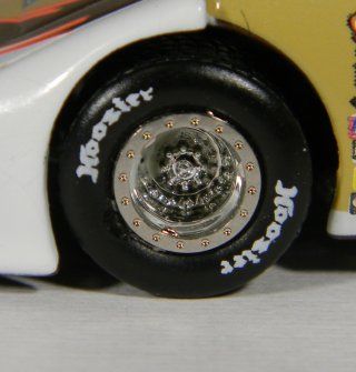 64 Dirt Late Model   Chrome Beadlock Upgrade   For ADC Diecast 