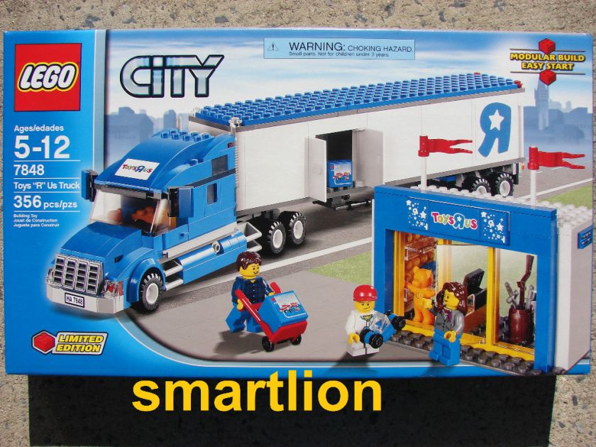 NEW LEGO City 7848 Toys R Us City Truck Driver girl boy figure Bear 