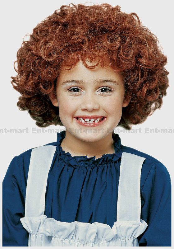 Little Orphan Annie Girl Curly Wig New Party Cute  