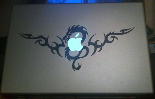 MacBook 15 custom DRAGON HEART art apple laptop  