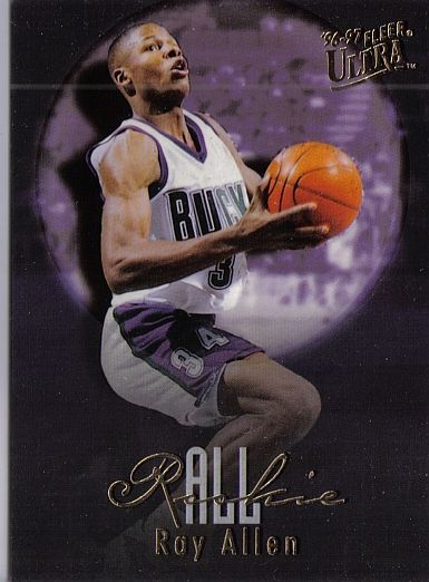 1996 7 FLEER ULTRA ALL ROOKIE   RAY ALLEN   RC   2/15  