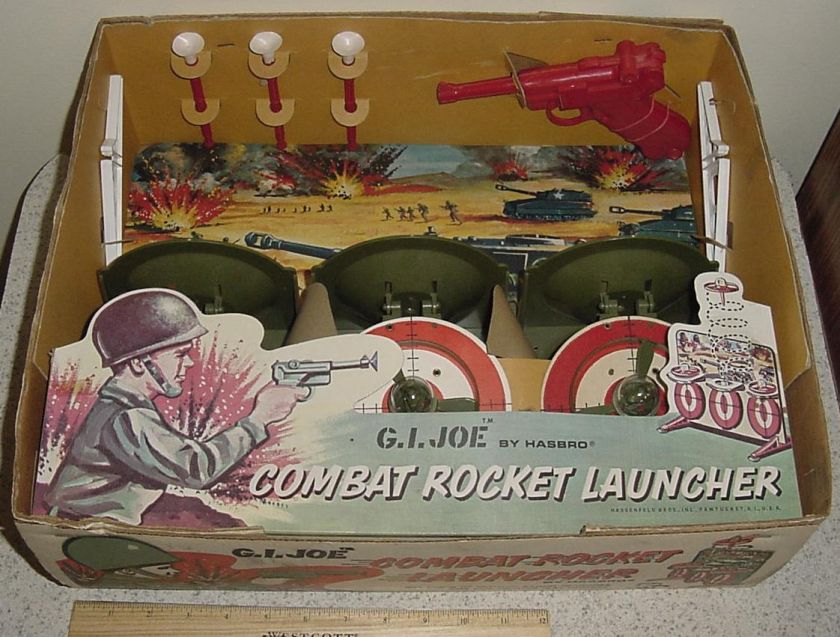 RAREST VINTAGE HASBRO GI JOE TOY EVER COMBAT ROCKET LAUNCHER DART GUN 