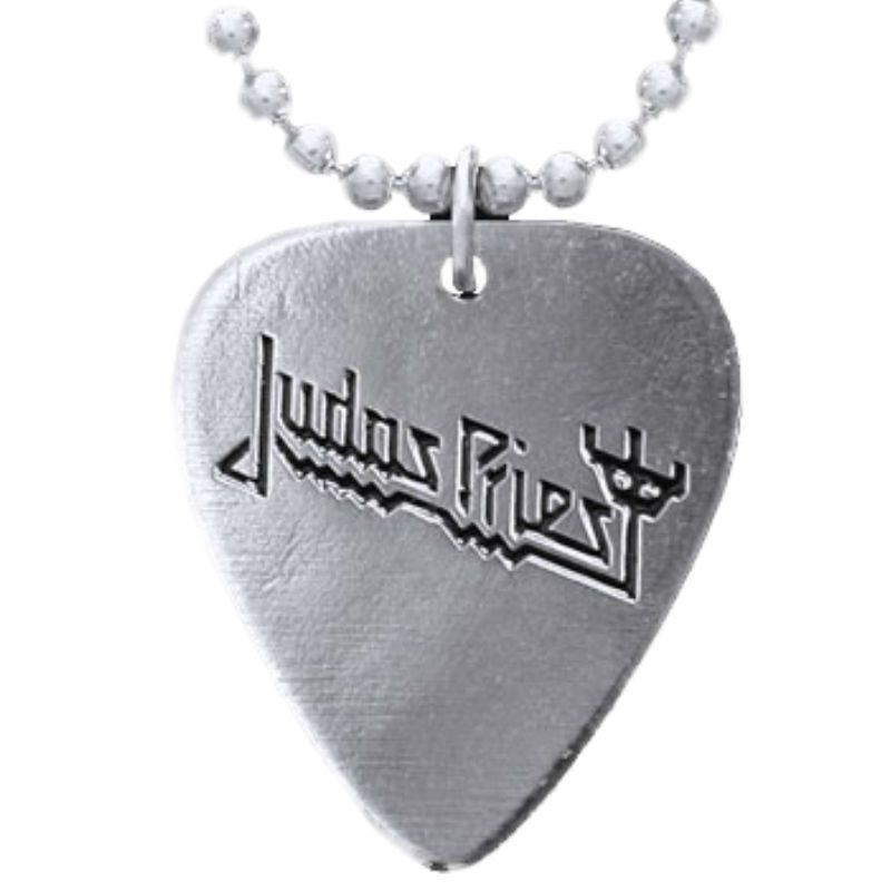 JUDAS PRIEST Official Metal GUITAR PICK PENDANT NECKLACE New  