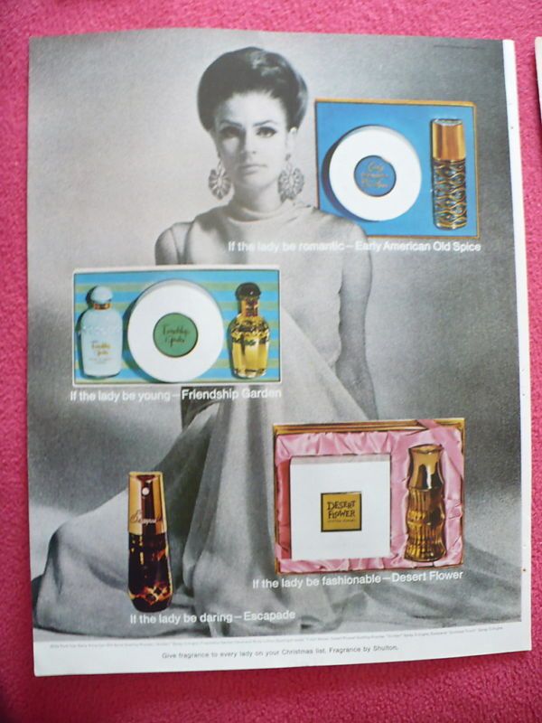 1966 SHULTON PERFUME FRAGRANCES AD DESERT FLOWER +  