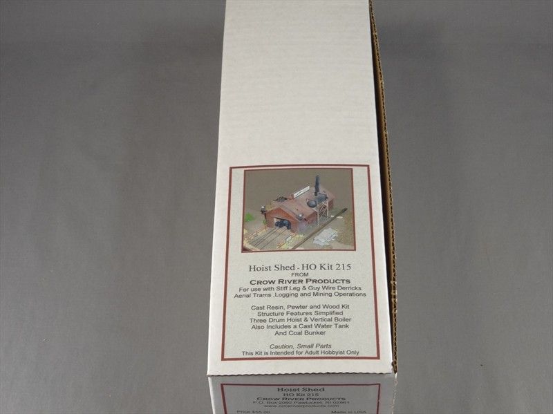 DTD   HO SCALE CROW RIVER #215 HOIST SHED BUILDING KIT  