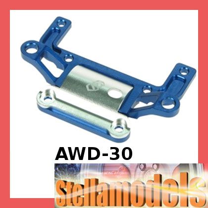 3RACING FOR KYOSHO MINI Z AWD Aluminium Rear Bulkhead (#AWD 30)  