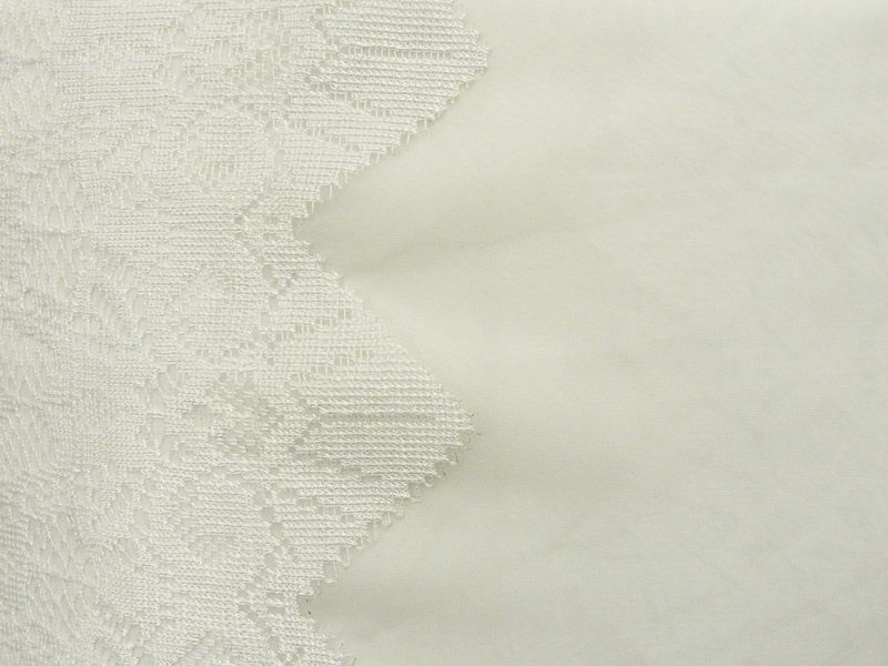 Beautiful Two Panel Curtain Set Lace and Jacquard Rod Pocket Brand New 