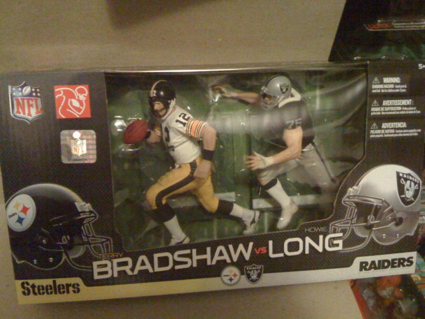 Mcfarlane Steelers Terry Bradshaw Raiders Howie Long Action Figure 2 