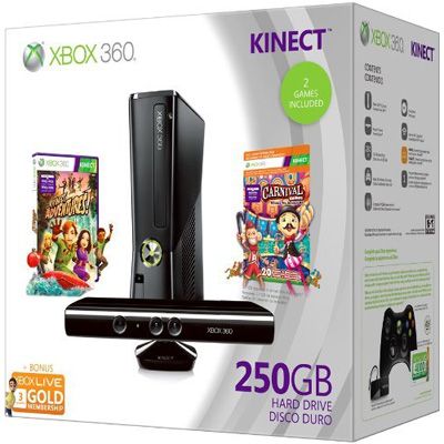 Microsoft XBox 360 250GB Holiday Value Bundle with K 885370335170 