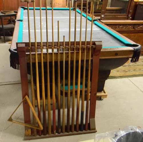 ANTIQUE BRUNSWICK BALKE COLLENDER SULTANA POOL TABLE  