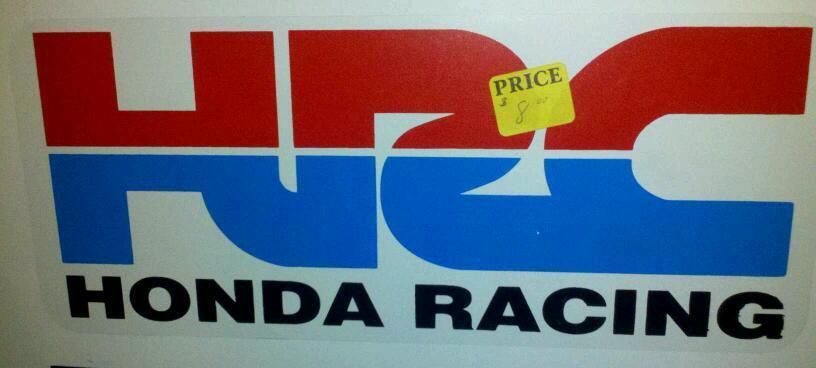 PEEL AND STICK HRC Honda racing Stickers  