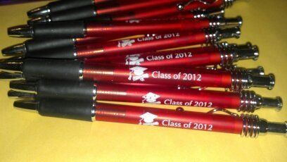 100 PENS class of 2012 or 2011 graduation party favor graduate  