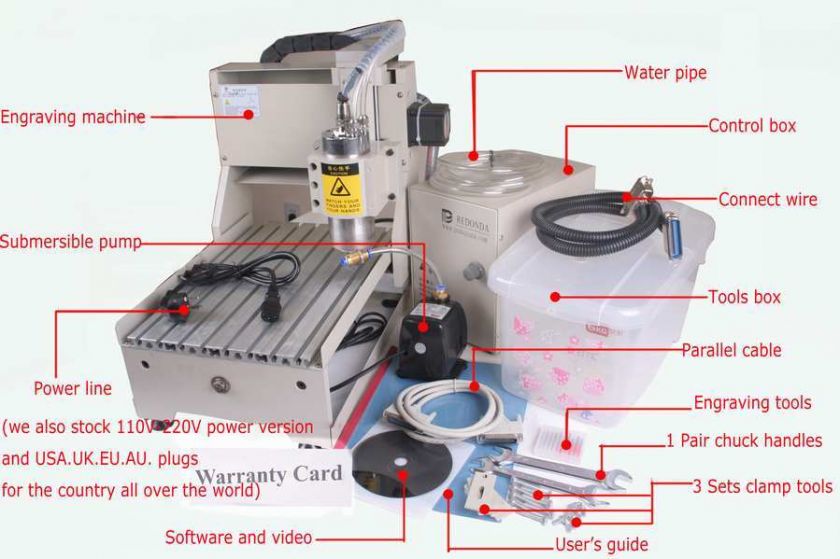   New CNC 2518E Engraver/Engraving PCBs Drilling and Milling Machine