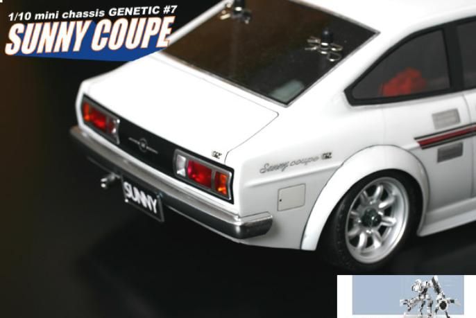10 RC CAR ABC HOBBY GENETIC DATSUN 1200 SUNNY COUPE BODY SHELL on PopScreen