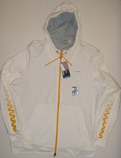 REEBOK ZIGTECH SLIM FIT PLAY DRY WHITE PULLOVER ZIP HOODIE SWEATSHIRT 