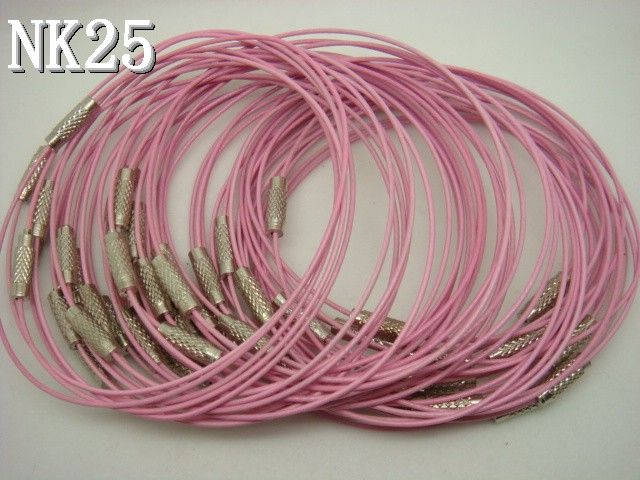 Stainless Steel Wire Choker Memory Bracelet Loop Cord Chain