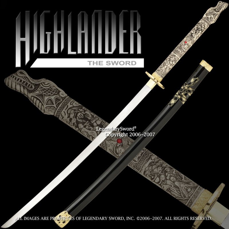 Sword of Highlander Duncan Macleod Closed Mouth Dragon  