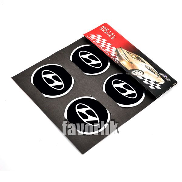 Wheel Center Hub Cap Cover Emblem Sticker For Hyundai  