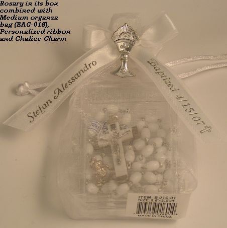 10 Italian Rosaries Baptism & Communion Favors  