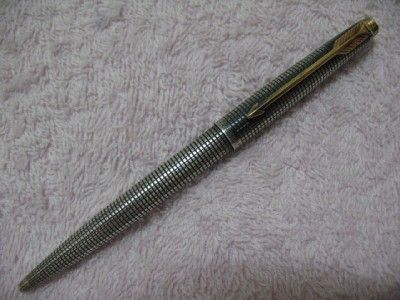   STERLING SILVER CAP & BARREL / FLAT TASSIE BP BALL PEN 1965S  