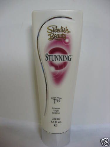 SWEDISH BEAUTY STUNNING HOT TINGLE TANNING BED LOTION  