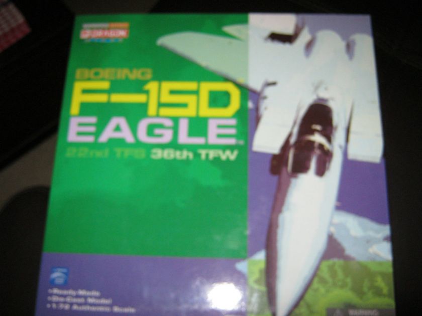 Dragon 172 Scale Diecast Boeing F 15C Eagle 22nd TFS 36th TFW  