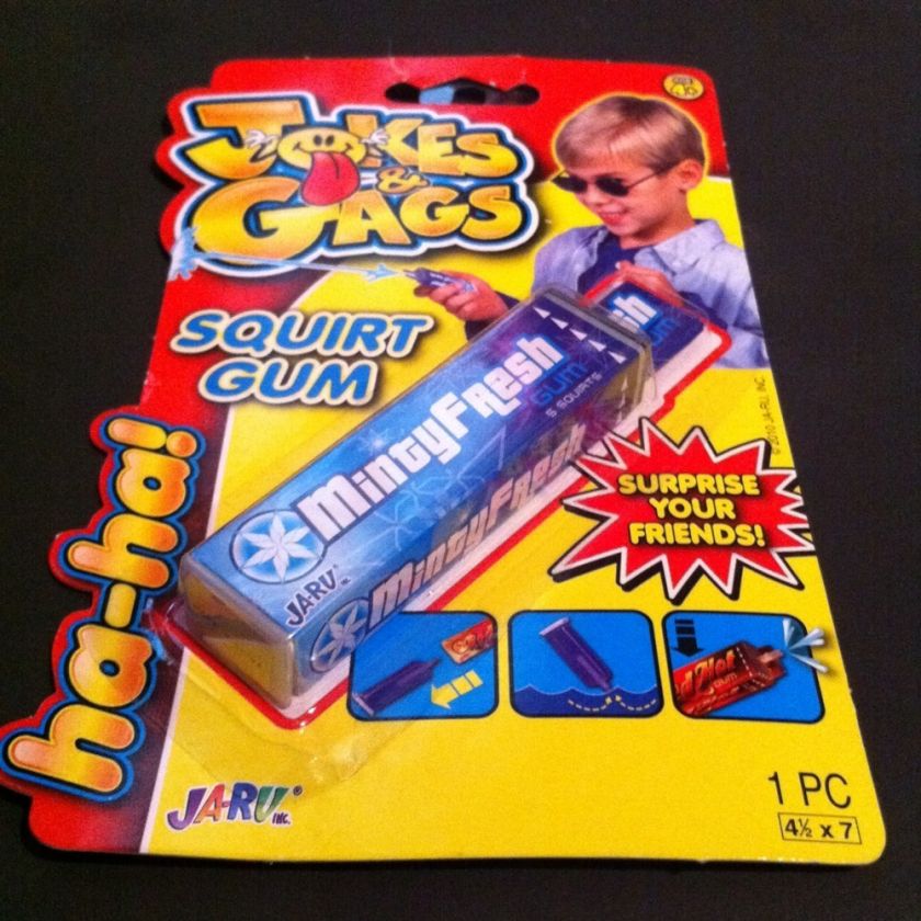 SQUIRT GUM JOKES & GAGS FUN PRANK TRICK NEW  