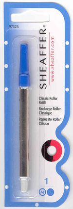   Classic rollerball refill, blue medium. Sheaffer part number 97325