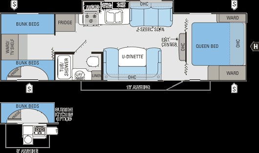 ALL NEW 2012 JAYCO WHITE HAWK 29 SQB QUAD BUNK RV FAMILY FUN ONLY 5450 