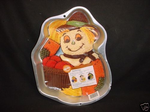 Wilton SCARECROW cake pan WITCH mold tin INSERT Thanksgiving Halloween 