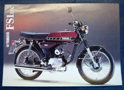 YAMAHA FS1 DX MOTORCYCLE SALES BROCHURE 1978.  